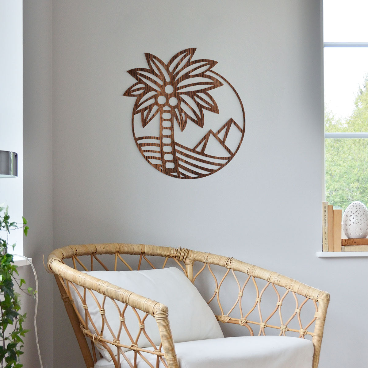 Palmera - Figura decorativa en madera