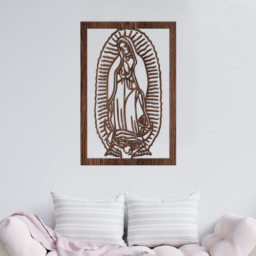 Virgen de Guadalupe - Cuadro decorativo en madera - FABRITECA
